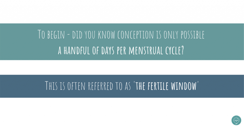 Fertility awareness: How to optimize fertility when planning pregnancy 3 3 1 conception can happen only a few days per menstrual cycle